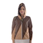 Abstract Texture, Retro Backgrounds Women s Hooded Windbreaker