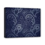 Blue Paisley Texture, Blue Paisley Ornament Canvas 10  x 8  (Stretched)