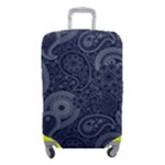 Blue Paisley Texture, Blue Paisley Ornament Luggage Cover (Small)