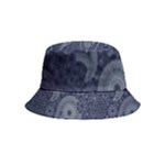 Blue Paisley Texture, Blue Paisley Ornament Bucket Hat (Kids)