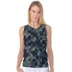 Camouflage, Pattern, Abstract, Background, Texture, Army Women s Basketball Tank Top