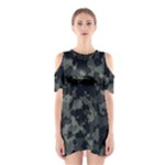 Camouflage, Pattern, Abstract, Background, Texture, Army Shoulder Cutout One Piece Dress