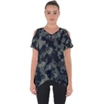 Camouflage, Pattern, Abstract, Background, Texture, Army Cut Out Side Drop T-Shirt