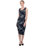 Camouflage, Pattern, Abstract, Background, Texture, Army Sleeveless Pencil Dress