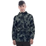 Camouflage, Pattern, Abstract, Background, Texture, Army Men s Front Pocket Pullover Windbreaker