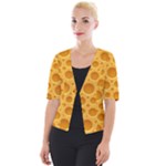 Cheese Texture Food Textures Cropped Button Cardigan