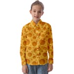 Cheese Texture Food Textures Kids  Long Sleeve Shirt