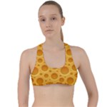 Cheese Texture Food Textures Criss Cross Racerback Sports Bra