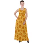 Cheese Texture Food Textures Empire Waist Velour Maxi Dress