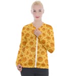 Cheese Texture Food Textures Casual Zip Up Jacket