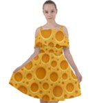 Cheese Texture Food Textures Cut Out Shoulders Chiffon Dress