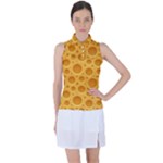 Cheese Texture Food Textures Women s Sleeveless Polo T-Shirt