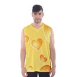 Cheese Texture, Macro, Food Textures, Slices Of Cheese Men s Basketball Tank Top