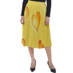 Cheese Texture, Macro, Food Textures, Slices Of Cheese Classic Velour Midi Skirt 