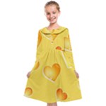 Cheese Texture, Macro, Food Textures, Slices Of Cheese Kids  Midi Sailor Dress