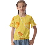 Cheese Texture, Macro, Food Textures, Slices Of Cheese Kids  Cuff Sleeve Scrunch Bottom T-Shirt