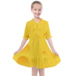 Cheese Texture, Yellow Backgronds, Food Textures, Slices Of Cheese Kids  All Frills Chiffon Dress