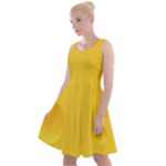 Cheese Texture, Yellow Backgronds, Food Textures, Slices Of Cheese Knee Length Skater Dress