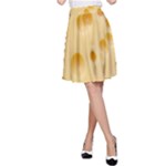 Cheese Texture, Yellow Cheese Background A-Line Skirt