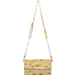 Cheese Texture, Yellow Cheese Background Mini Crossbody Handbag