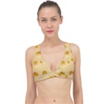 Cheese Texture, Yellow Cheese Background Classic Banded Bikini Top