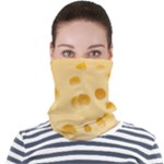 Cheese Texture, Yellow Cheese Background Face Seamless Bandana (Adult)