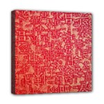 Chinese Hieroglyphs Patterns, Chinese Ornaments, Red Chinese Mini Canvas 8  x 8  (Stretched)