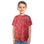 Chinese Hieroglyphs Patterns, Chinese Ornaments, Red Chinese Kids  Sport Mesh T-Shirt