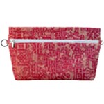 Chinese Hieroglyphs Patterns, Chinese Ornaments, Red Chinese Handbag Organizer