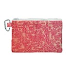 Chinese Hieroglyphs Patterns, Chinese Ornaments, Red Chinese Canvas Cosmetic Bag (Medium)