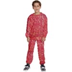 Chinese Hieroglyphs Patterns, Chinese Ornaments, Red Chinese Kids  Sweatshirt set