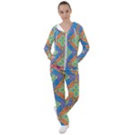 Colorful Floral Ornament, Floral Patterns Women s Tracksuit