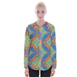 Colorful Floral Ornament, Floral Patterns Womens Long Sleeve Shirt