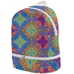 Colorful Floral Ornament, Floral Patterns Zip Bottom Backpack