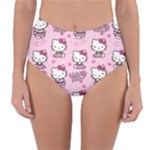 Cute Hello Kitty Collage, Cute Hello Kitty Reversible High-Waist Bikini Bottoms