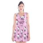 Cute Hello Kitty Collage, Cute Hello Kitty Scoop Neck Skater Dress