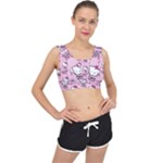 Cute Hello Kitty Collage, Cute Hello Kitty V-Back Sports Bra