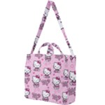 Cute Hello Kitty Collage, Cute Hello Kitty Square Shoulder Tote Bag