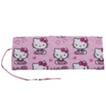 Cute Hello Kitty Collage, Cute Hello Kitty Roll Up Canvas Pencil Holder (S)
