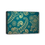 European Pattern, Blue, Desenho, Retro, Style Mini Canvas 6  x 4  (Stretched)