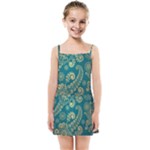 European Pattern, Blue, Desenho, Retro, Style Kids  Summer Sun Dress