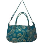 European Pattern, Blue, Desenho, Retro, Style Removable Strap Handbag