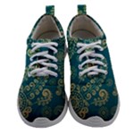 European Pattern, Blue, Desenho, Retro, Style Women Athletic Shoes