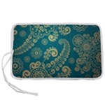 European Pattern, Blue, Desenho, Retro, Style Pen Storage Case (L)