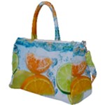 Fruits, Fruit, Lemon, Lime, Mandarin, Water, Orange Duffel Travel Bag