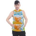 Fruits, Fruit, Lemon, Lime, Mandarin, Water, Orange Men s Sleeveless Hoodie