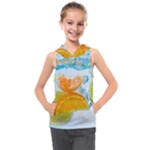 Fruits, Fruit, Lemon, Lime, Mandarin, Water, Orange Kids  Sleeveless Hoodie