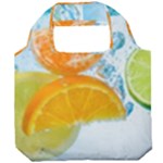 Fruits, Fruit, Lemon, Lime, Mandarin, Water, Orange Foldable Grocery Recycle Bag