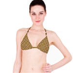 Gold Pattern Texture, Seamless Texture Classic Bikini Top