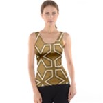 Gold Pattern Texture, Seamless Texture Women s Basic Tank Top